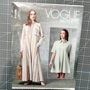 V1698 Vogue Pattern, 8-16, Misses' Dresses, Uncut, FF, OOP